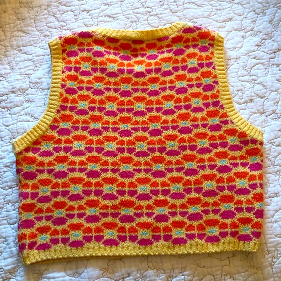 Zara Multicolor Knit Vest - Picture 2 of 8